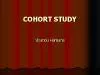 COHORT STUDY