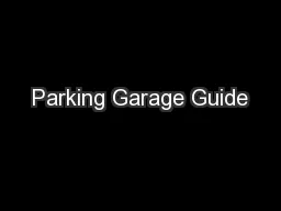 Parking Garage Guide