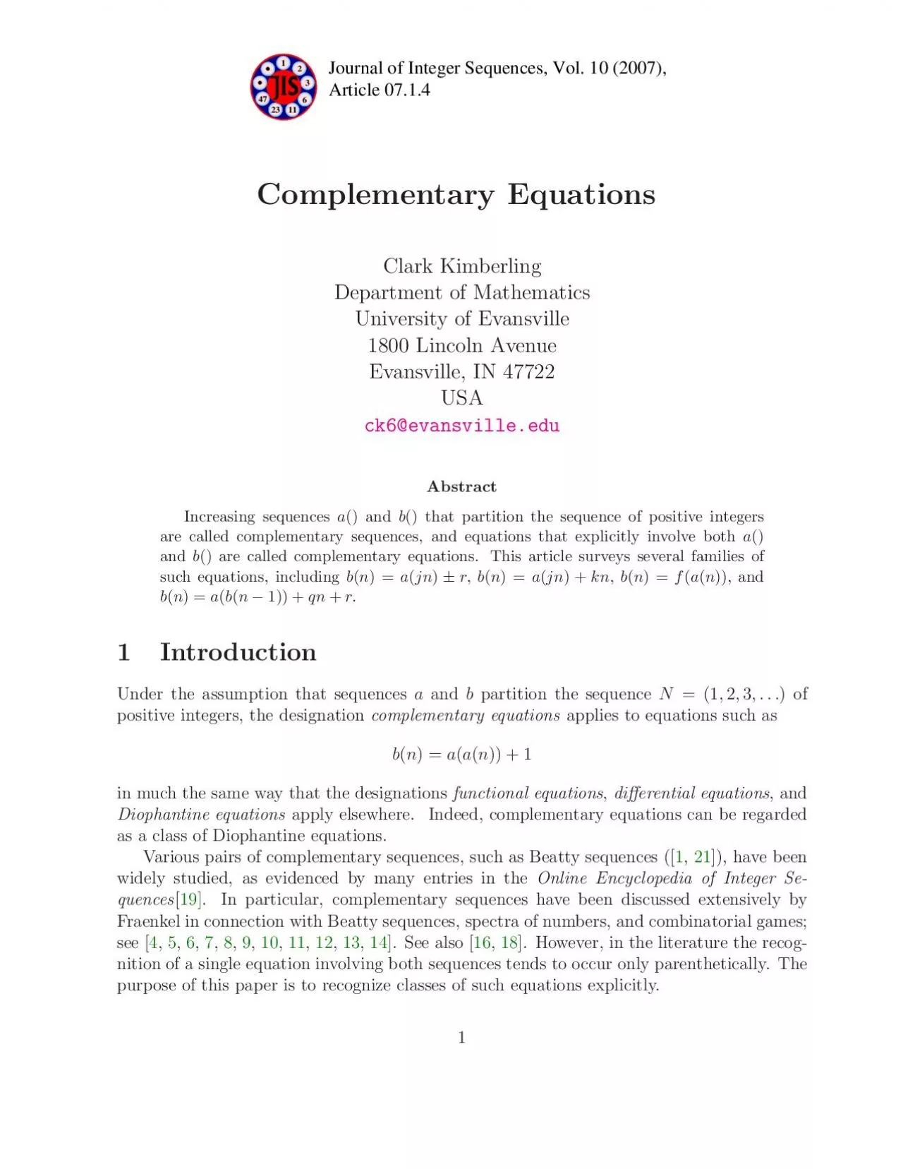 PDF-2311Article 0714Journal of Integer Sequences Vol 10 2007236