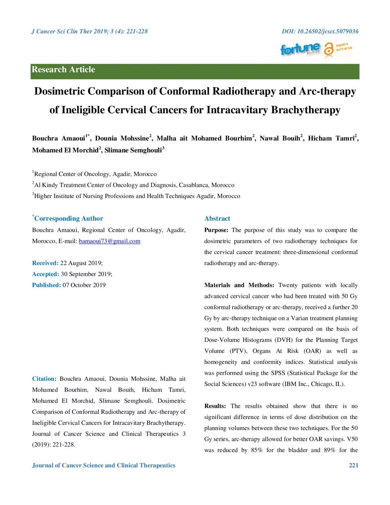 Dosimetric Comparison of Conformal Radiotherapy and Arc