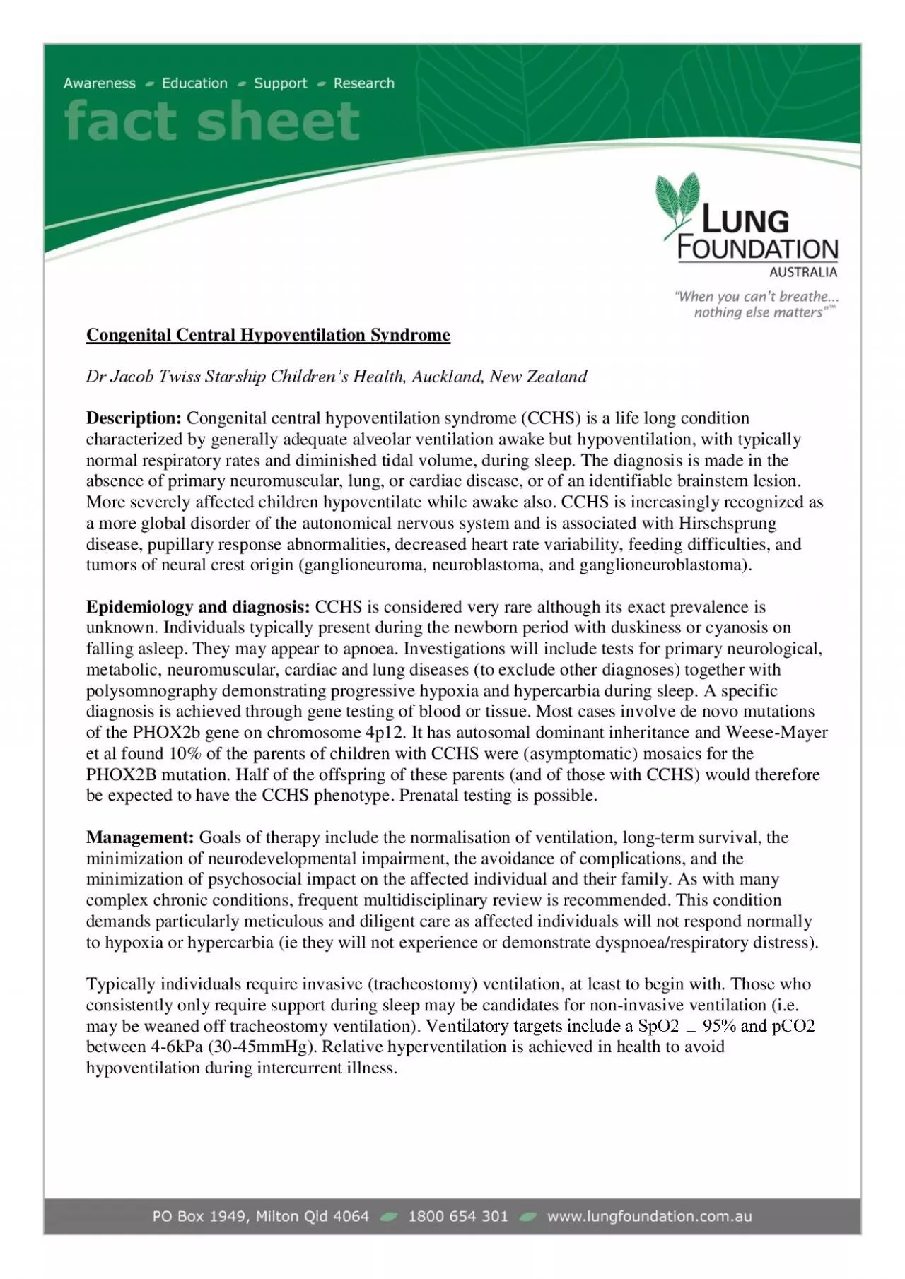 PDF-Congenital Central Hypoventilation Syndrome