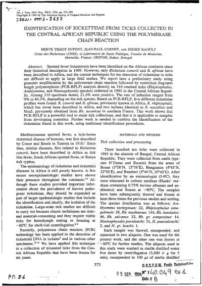 ofTropicn1 Medicine CHAIN REACTION