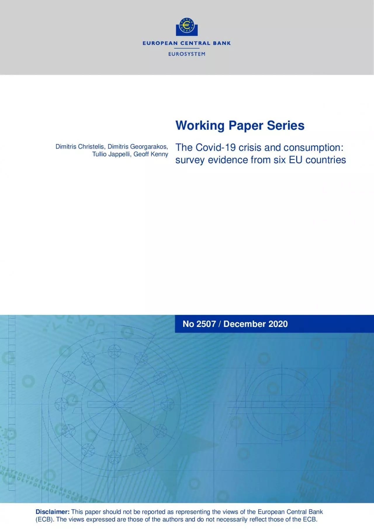 PDF-ECB Working Paper Series No 2507 December 2020