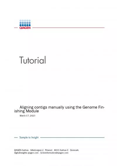 AligningcontigsmanuallyusingtheGenomeFinishingModule2