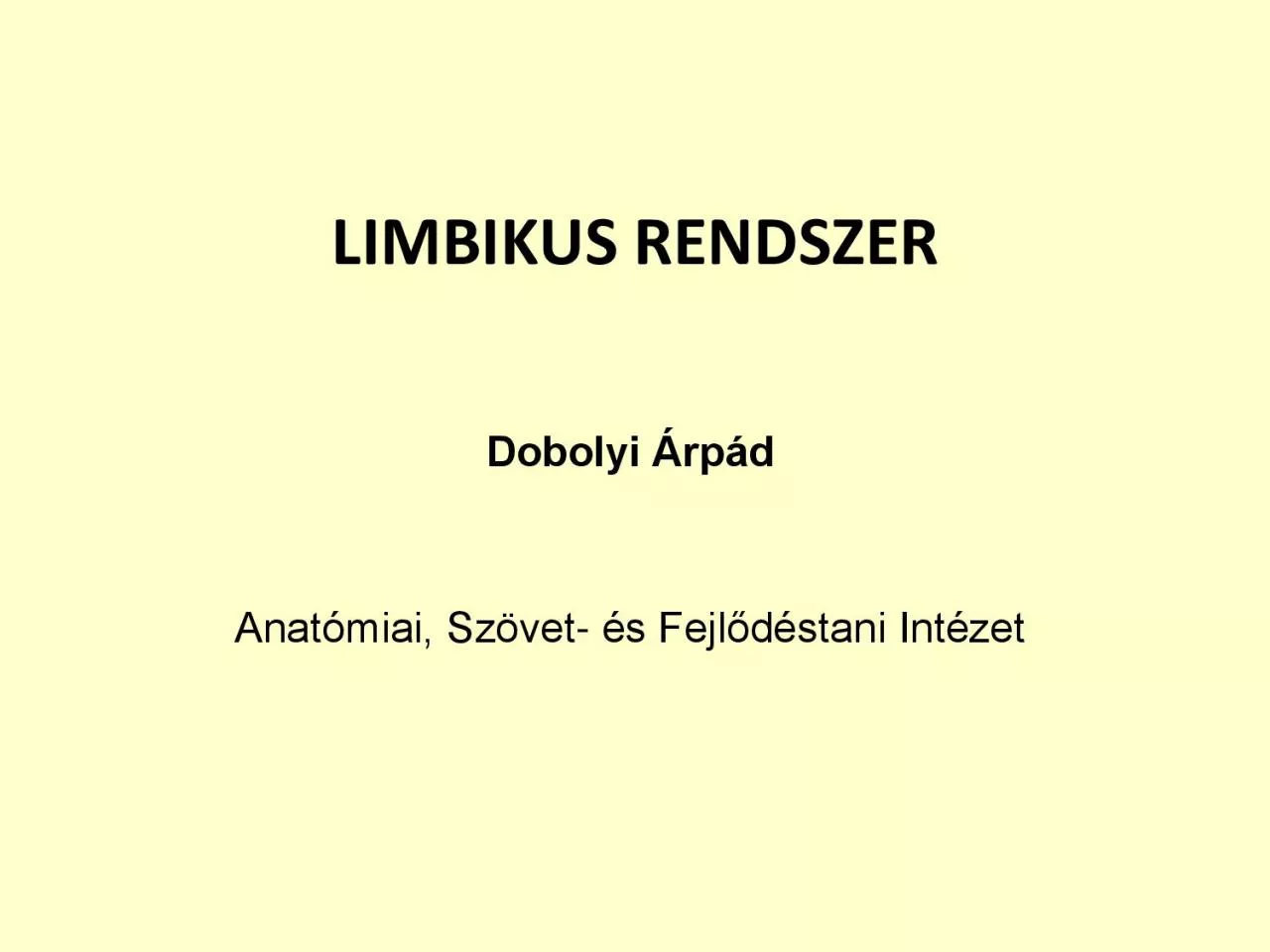 PDF-LIMBIKUS RENDSZER