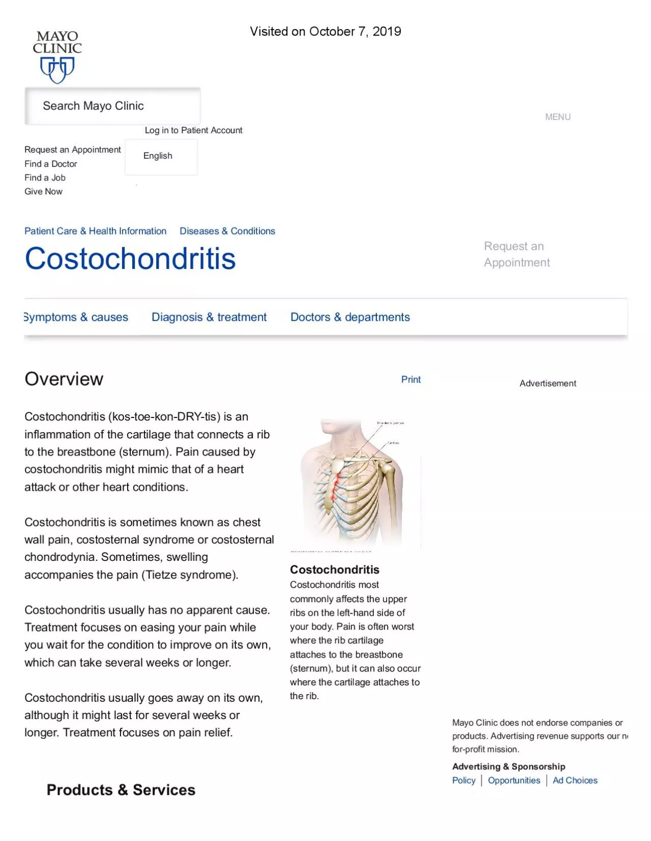 PDF-Tests ProceduresPatient VisitorTraining GrantVideo CenterMayo Clin