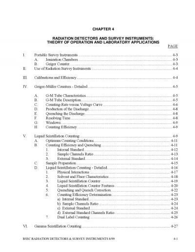 RSSC RADIATION DETECTORS  SURVEY INSTRUMENTS 899