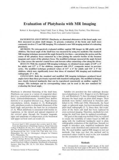 EvaluationofPlatybasiawithMRImagingRobertAKoenigsbergNakulVakilTomA