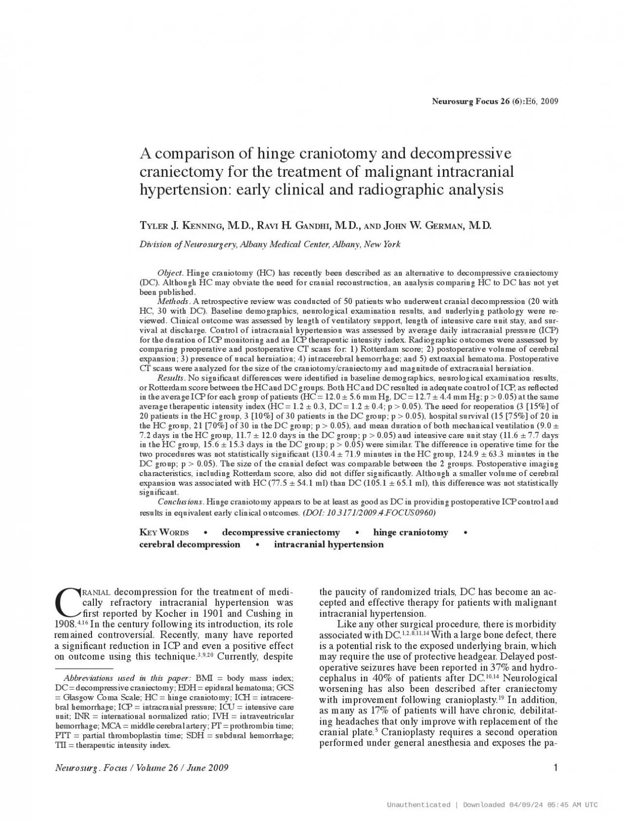 PDF-Neurosurg Focus Volume 26 June 2009