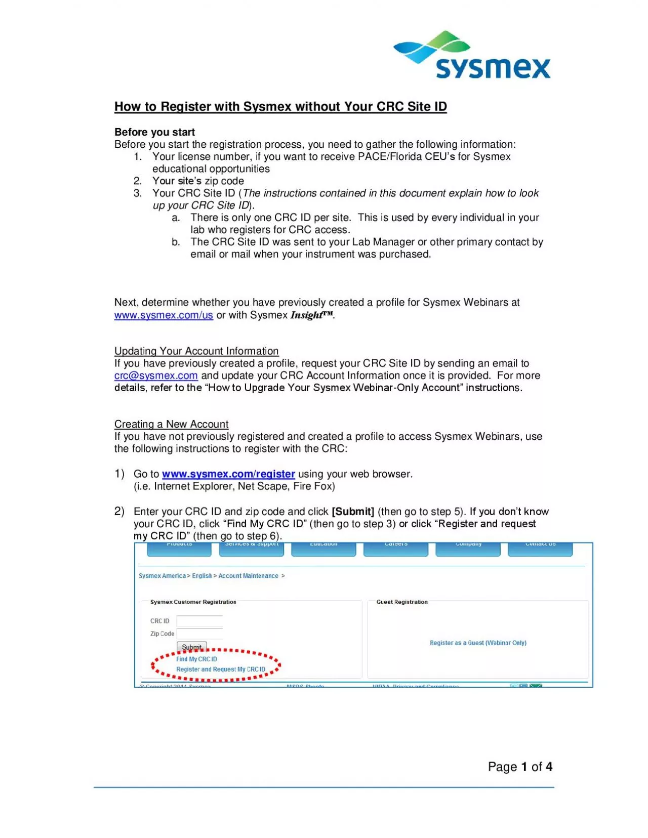 PDF-How to Register with Sysmex