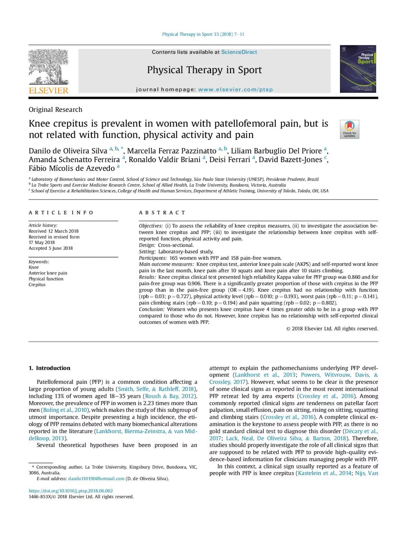 PDF-OriginalResearchKneecrepitusisprevalentinwomenwithpatellofemoralpainb