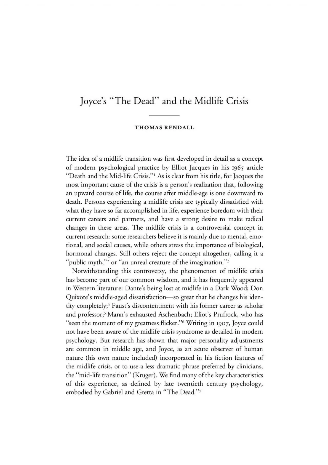 PDF-Joyce146s145145TheDead146146andtheMidlifeCrisis