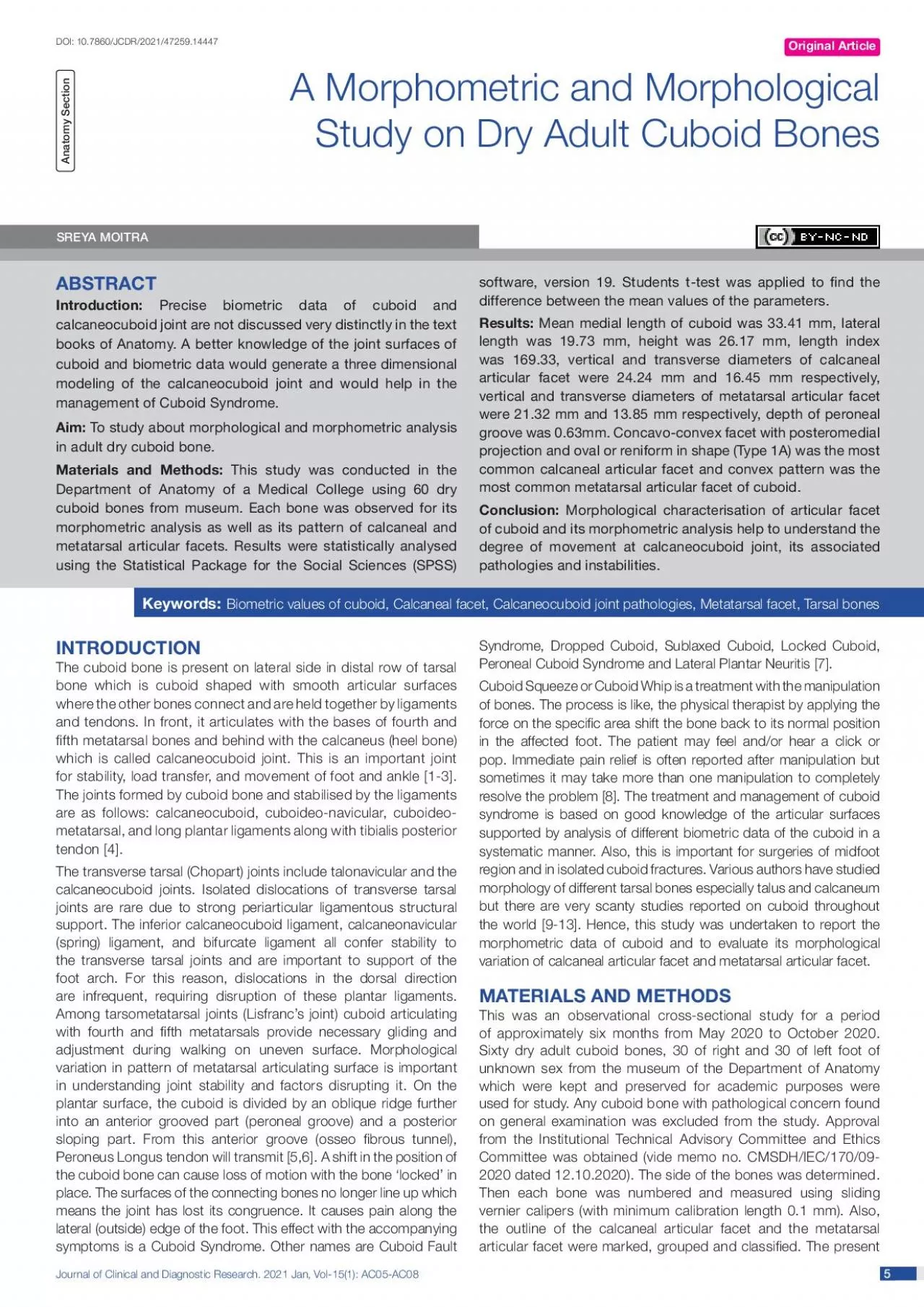 PDF-Journal of Clinical and Diagnostic Research 2021 Jan Vol151 AC05