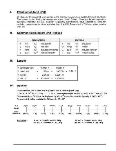 Introduction to SI Units