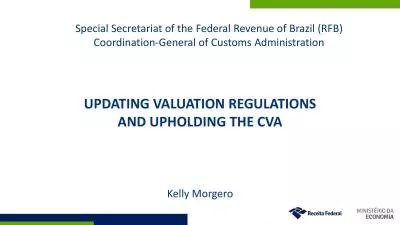 UPDATING VALUATION REGULATIONS