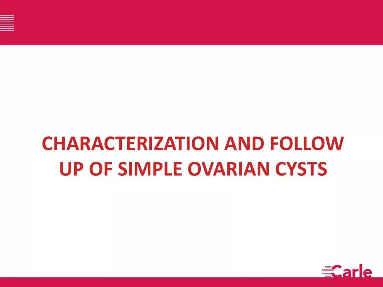 PDF-CHARACTERIZATION AND FOLLOW UP OF SIMPLE OVARIAN CYSTS