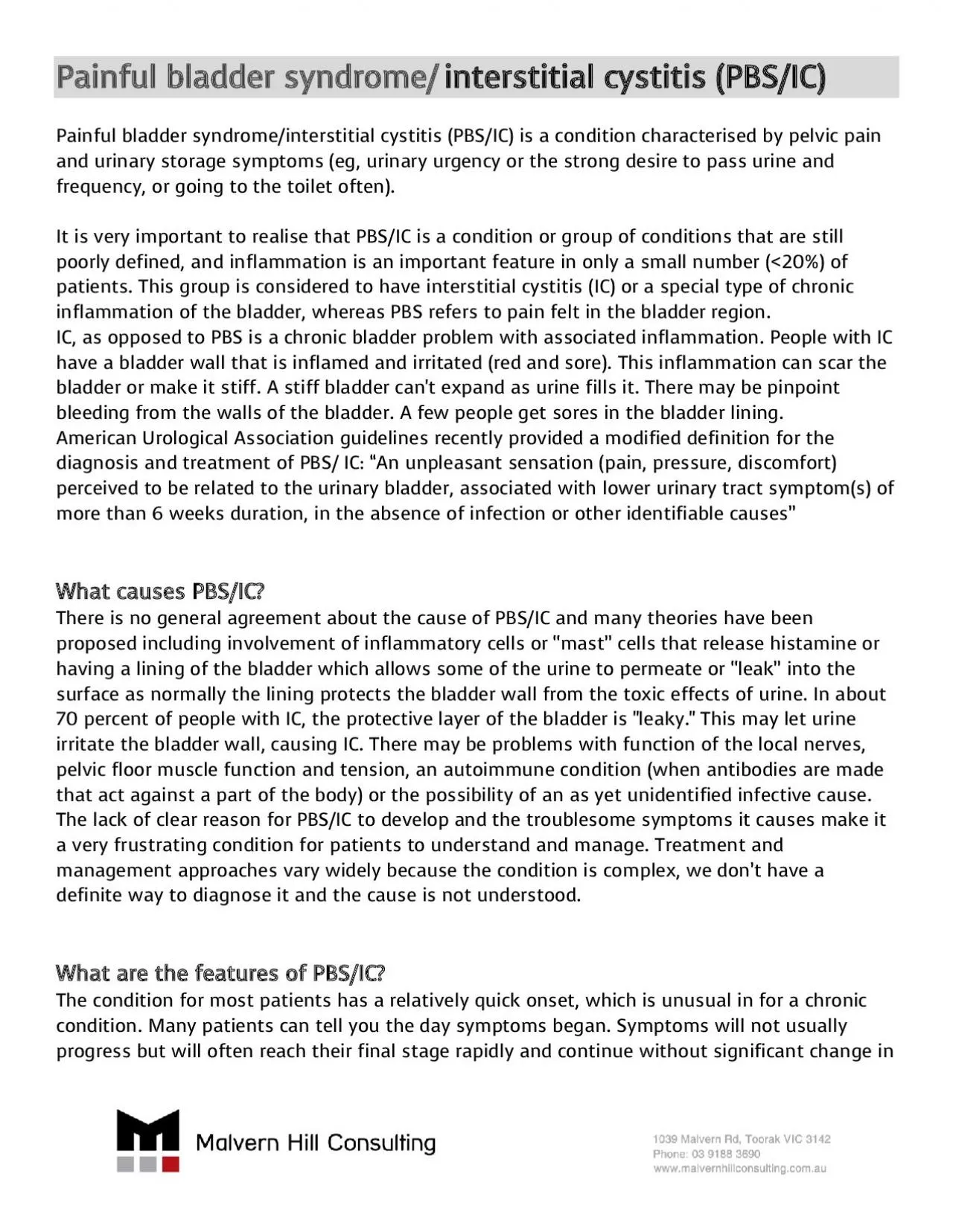 PDF-interstitial cystitis PBSIC