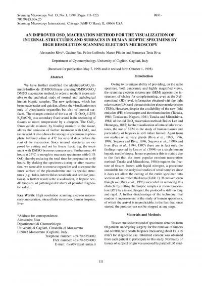 Osmium maceration for human bioptic specimens111