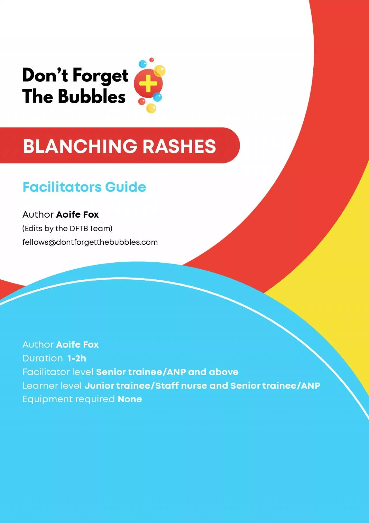 PDF-BLANCHING RASHES Facilitators Guide