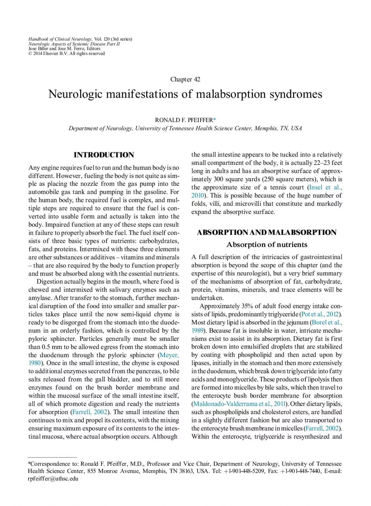 PDF-Chapter42NeurologicmanifestationsofmalabsorptionsyndromesRONALDFPFEIF