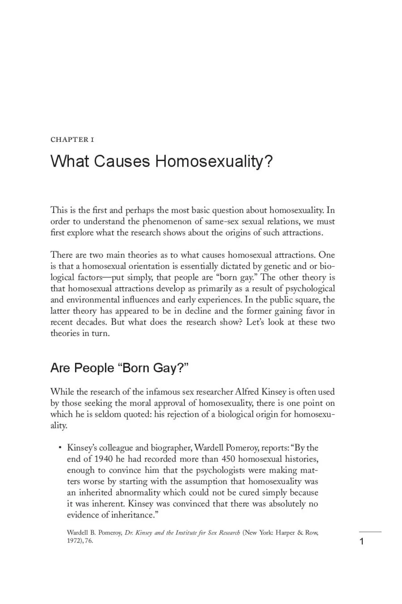 PDF-This is the 31rst and perhaps the most basic question about homosex