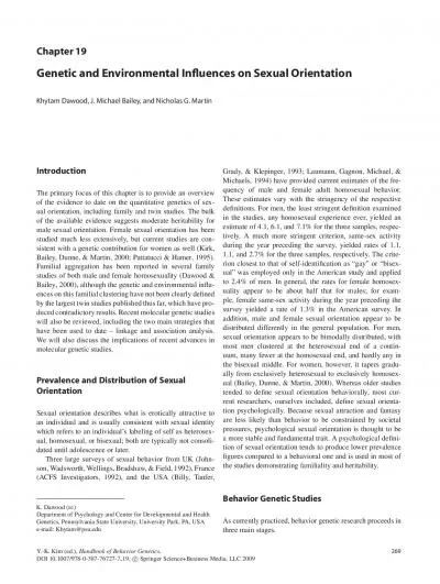 GeneticandEnvironmentalInuencesonSexualOrientation