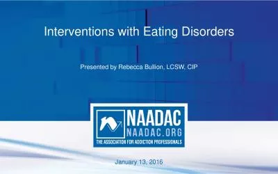 Interventions with Eating Disorders