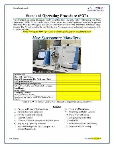 Mass Spectrometry