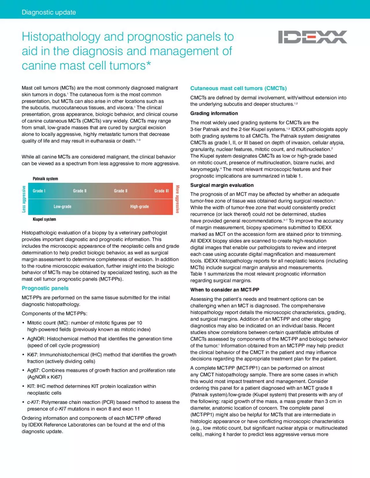 PDF-Mast cell tumors MCTs are the most commonly diagnosed malignant pres