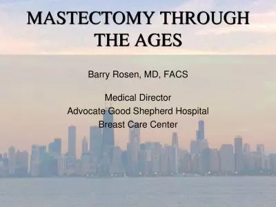 MASTECTOMY THROUGH