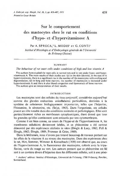 46 A SPRECA L MODI E G CONTtratio probabl dun petit quantit d vitamin