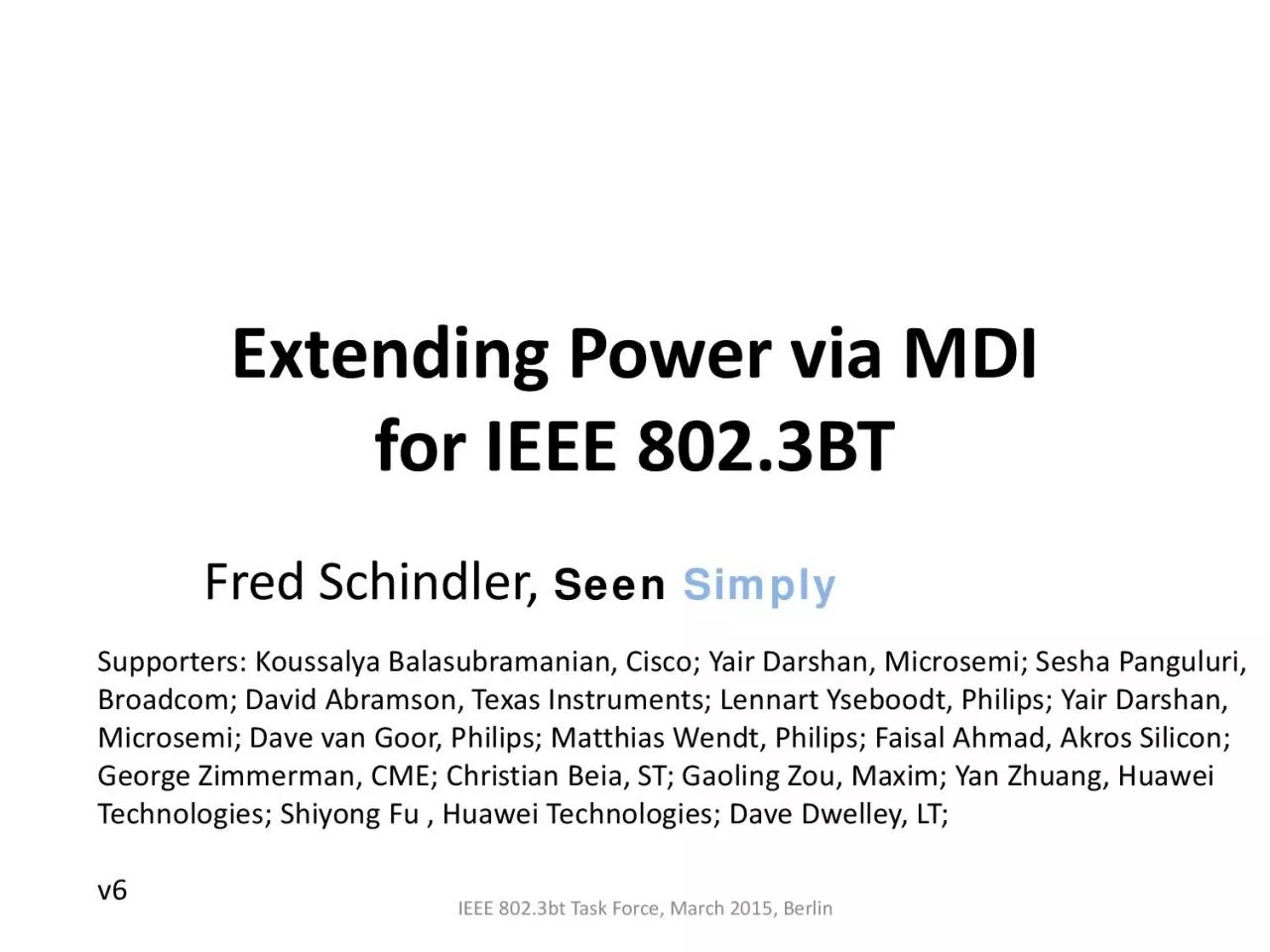 PDF-Extending Power via MDIfor IEEE 8023BTFred Schindler Simplyx0000