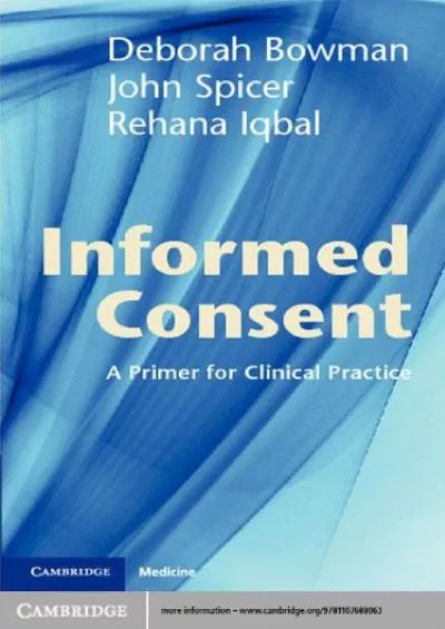 (DOWNLOAD)-Informed Consent: A Primer for Clinical Practice