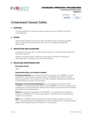 Before hoisting compressed gas cylinders, dispensing equipment must be