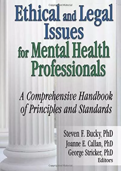 (BOOS)-Ethical and Legal Issues for Mental Health Professionals: A Comprehensive Handbook