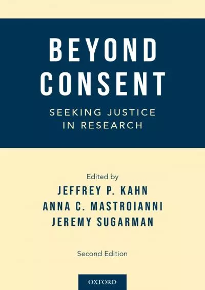 (BOOK)-Beyond Consent: Seeking Justice in Research