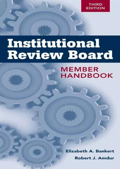 (READ)-Institutional Review Board Member Handbook