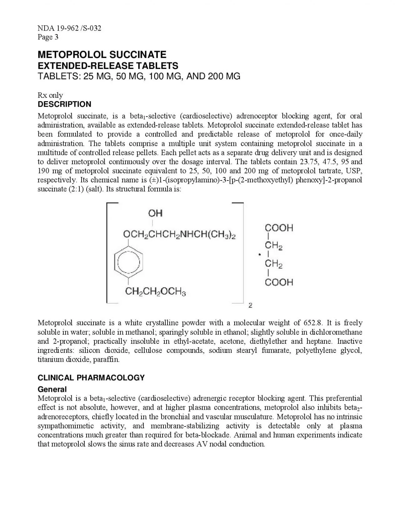 PDF-Page 4 Clinical pharmacology studies have confirmed the betablocking