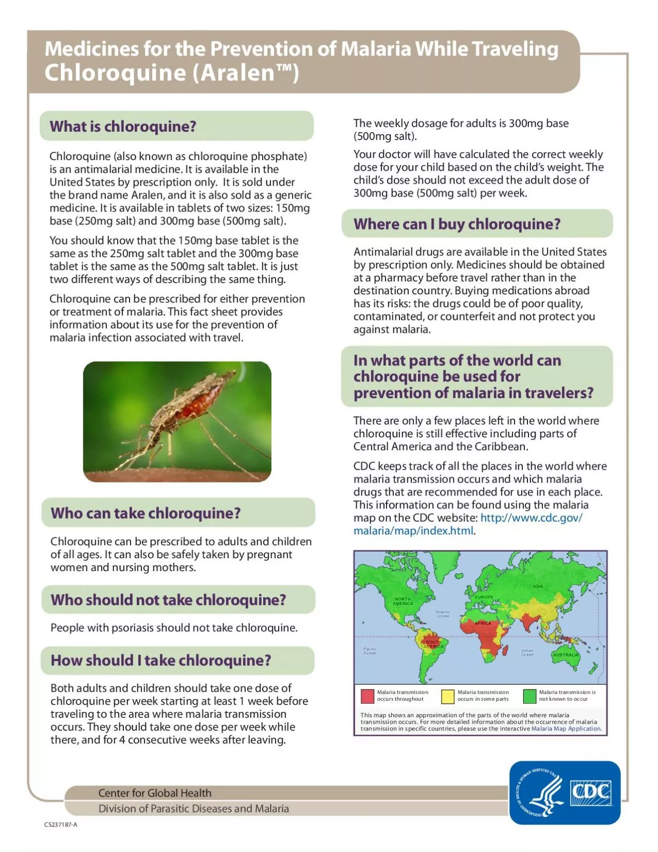 PDF-Medicines for the Prevention of Malaria While Traveling