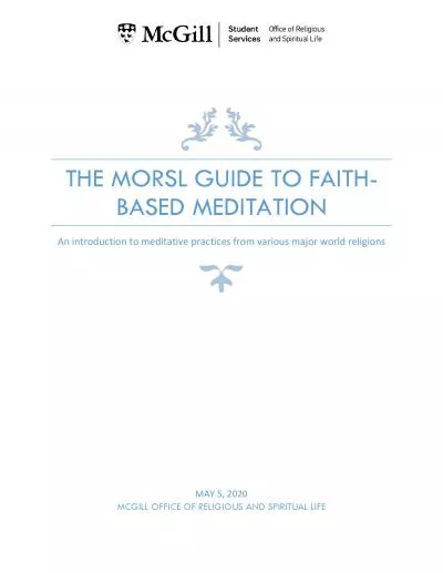 THE MORSL GUIDE TO FAITH