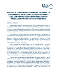 GOOGLE’S TRANSFORMATION FROM GATE