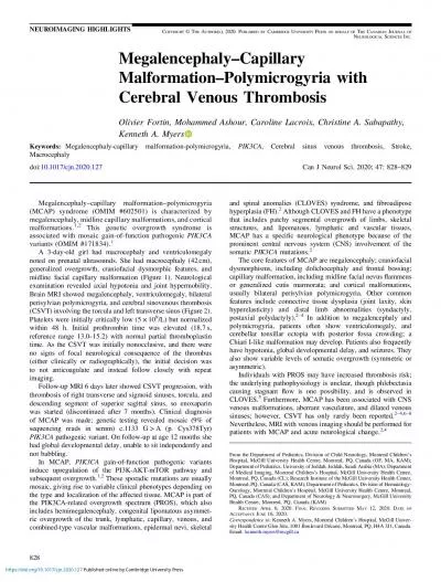 PolymicrogyriawithCerebralVenousThrombosisOlivierFortinMohammedAshour