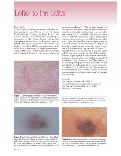 tion article by Dr Osswald et alErythema