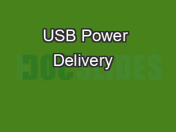 USB Power Delivery  