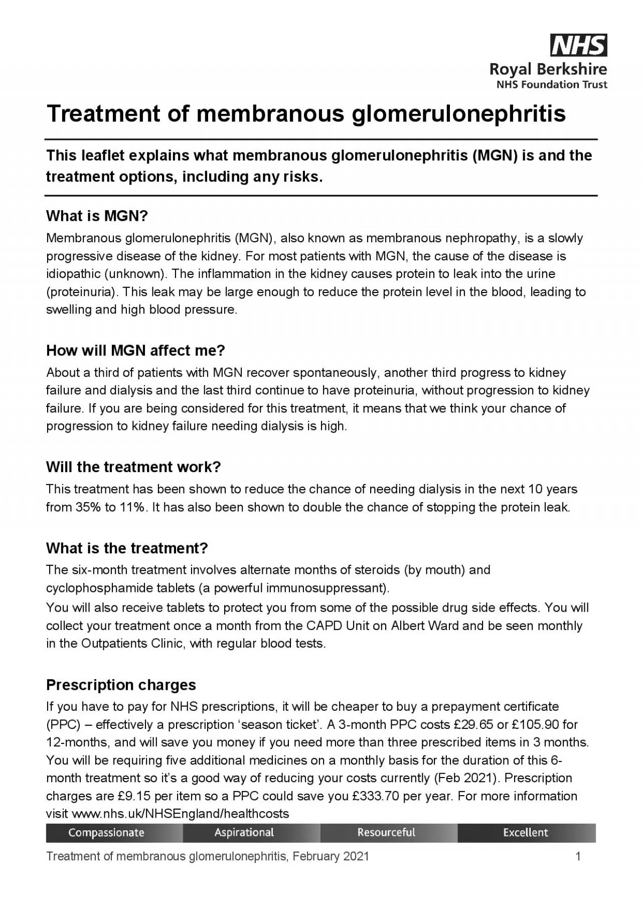 PDF-Treatment of membranous glomerulonephritisebruary 2021