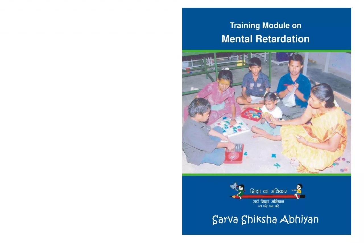 PDF-Module on Training of Resource Teachers under SSA on Mental Retardatio