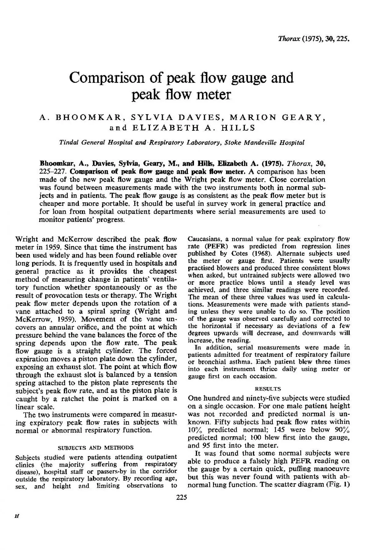 PDF-Thorax197530225ComparisonofpeakflowgaugeandpeakflowmeterABHOOMKA