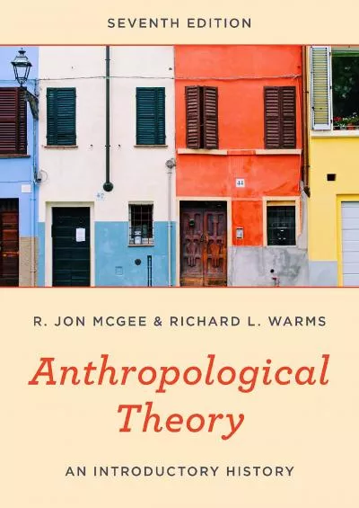 (BOOS)-Anthropological Theory: An Introductory History