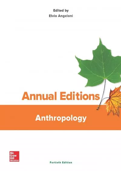 (EBOOK)-Annual Editions: Anthropology, 40/e