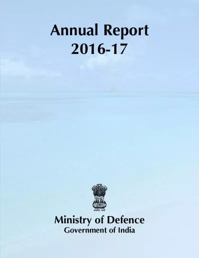 Annual Report201617Ministry of DefenceGovernment of India